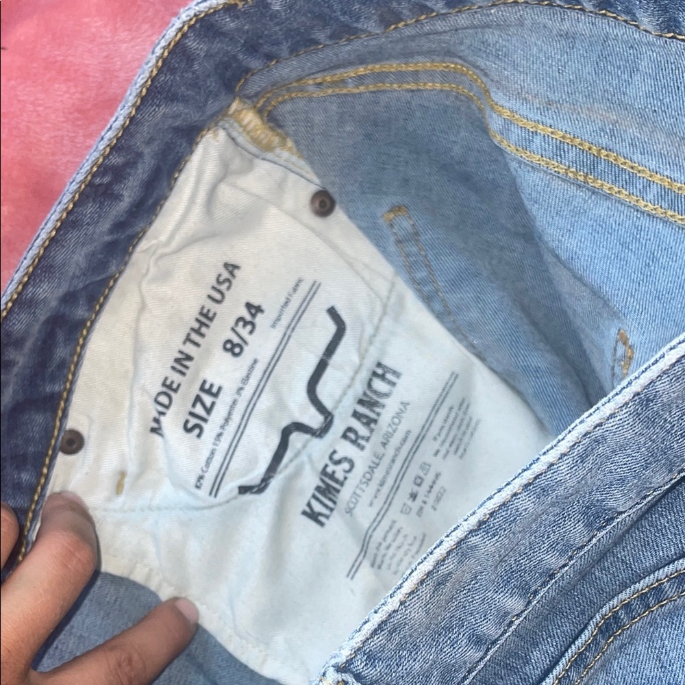 Kimes Ranch Blue Flare Wide Leg Jeans - Picture 5 of 7